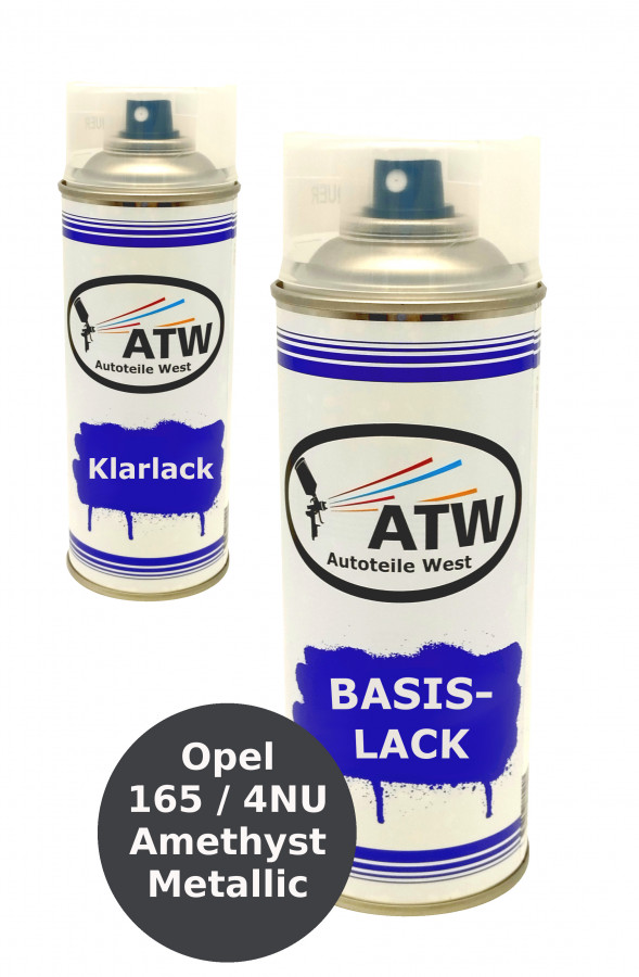 Autolack für Opel 165 / 4NU Amethyst Metallic +400ml Klarlack Set